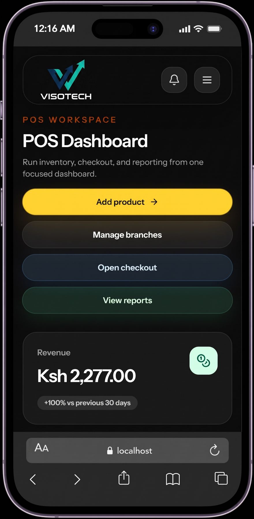 VisoTech mobile platform preview