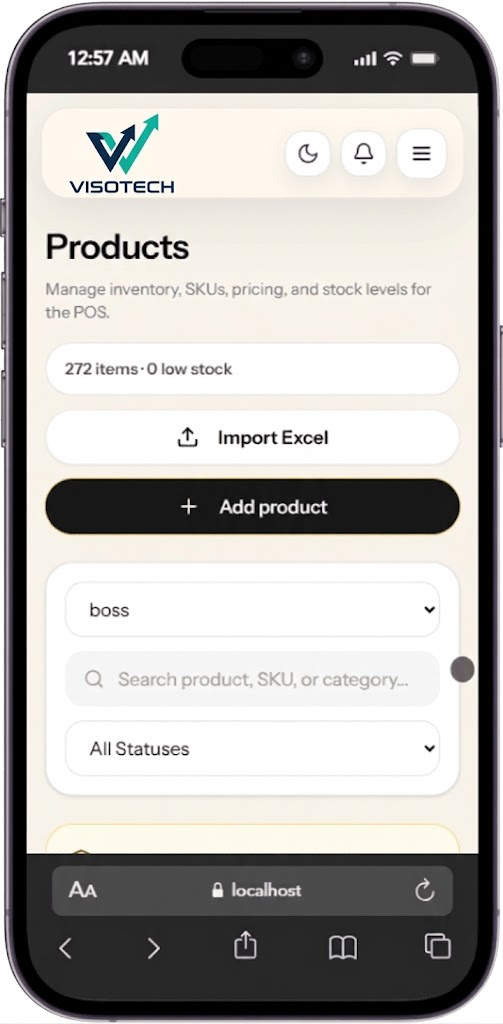 Run products, checkout, and reporting from one system.